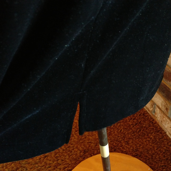 Velour "little black dress", stretchy. - Picture 5 of 7